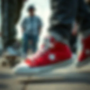 Cultural Relevance of Converse One Star in Skate Culture Group of skateboarders wearing Converse One Star, highlighting cultural relevance