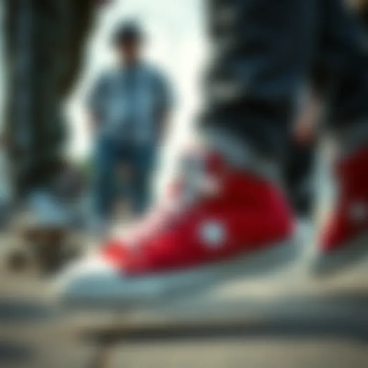 Cultural Relevance of Converse One Star in Skate Culture Group of skateboarders wearing Converse One Star, highlighting cultural relevance