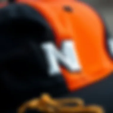 Premium Materials of Snapback Hats Close-up of high-quality materials used in snapback hats