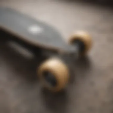 Close-up of the high-quality materials used in the Raptor skateboard construction