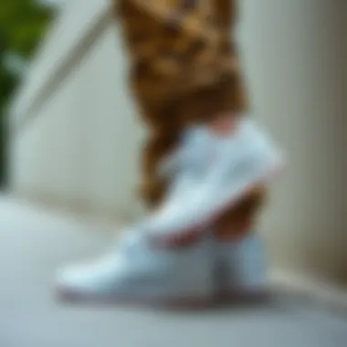 Stylish ensemble featuring Reebok Club C 85 trainers paired with contemporary streetwear