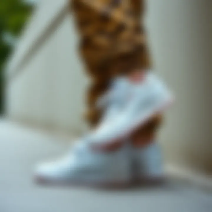 Stylish ensemble featuring Reebok Club C 85 trainers paired with contemporary streetwear