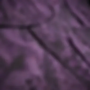 Close-up of the fabric texture of Rothco Purple Camo Pants highlighting durability