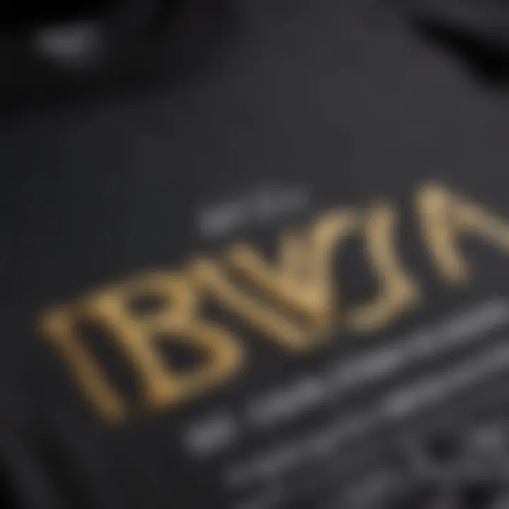 Close-up of RVCA tee design showcasing unique graphics