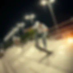 A dynamic skateboarding scene showcasing the innovative style of Salt Crew members.