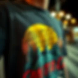 Vintage Santa Cruz skateboard t-shirt design showcasing iconic graphics