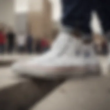 Group of skateboarders wearing Chuck Taylor All Star White