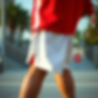 Notable The Aesthetic and Functionality of Red and White Nike Shorts in Skate Culture