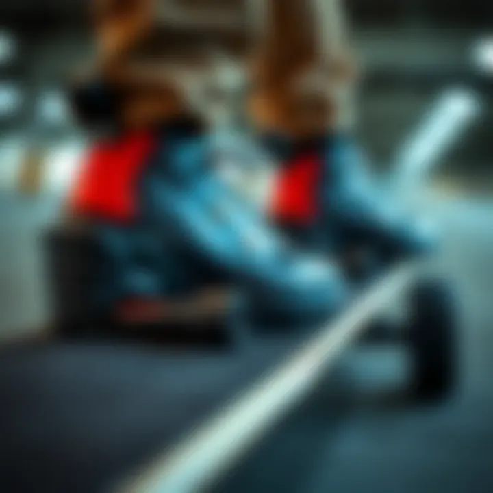 Technical Aspects of F4 Skates Detailed view of technical features of F4 skates