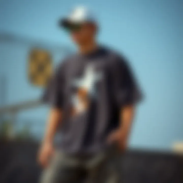 Trendy Graphic Oversized Tee Stylish oversized t-shirt with graphic design