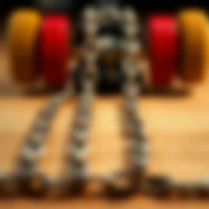 Different types of chains displayed side by side for comparison.