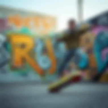 Graffiti art showcasing the connection between skate culture and fashion