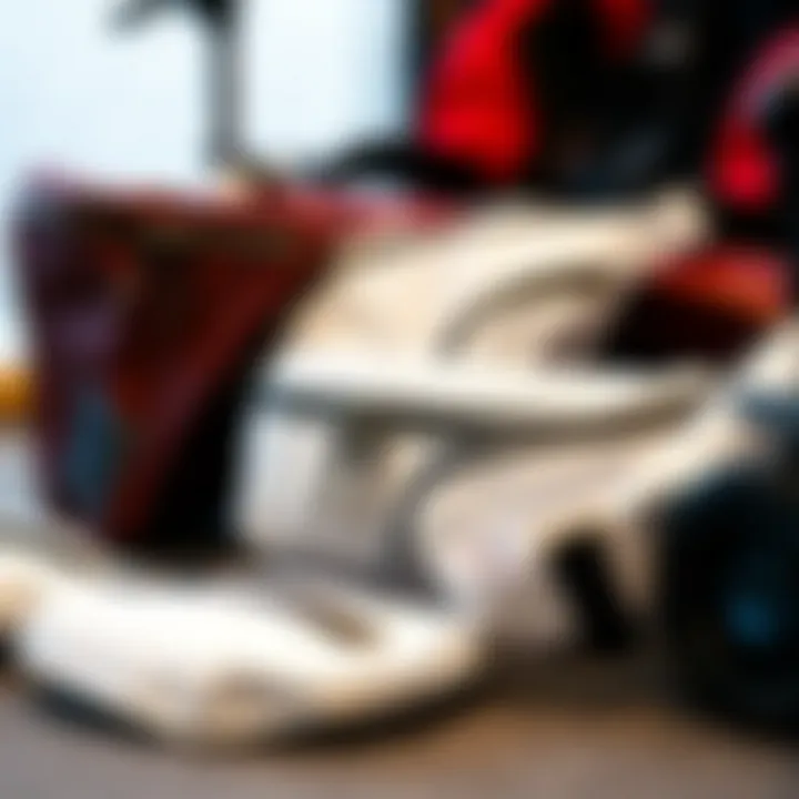 A collection of trendy white fanny packs displayed together