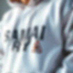 Close-up of the Samii Ryan hoodie showcasing unique design elements