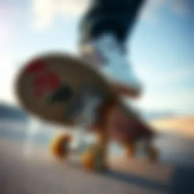 The Evolution of Accessories in Skateboarding An artistic representation of the evolution of skate accessories