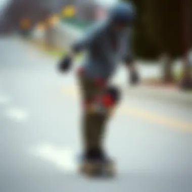 Skating with Style: The Ice Out Chain in Action A skater wearing an ice out chain while performing a trick