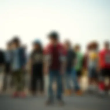 Embracing Culture: Skaters and the Bucket Hat Group of skaters showcasing diverse street style