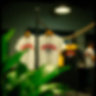 Eco-friendly graphic tees displayed in a stylish setting