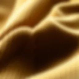 Close-up view of thick corduroy fabric showcasing its texture and depth