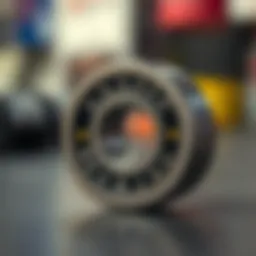 A close-up view of high-performance Andale Bearings showcasing their sleek design and precision engineering.