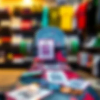 Skateboard with promotional tags