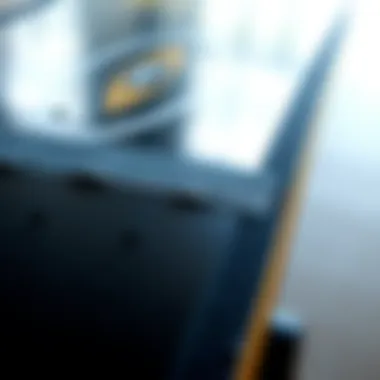 The Importance of Adhesion in Grip Tape Close-up of grip tape adhesion on skateboard deck