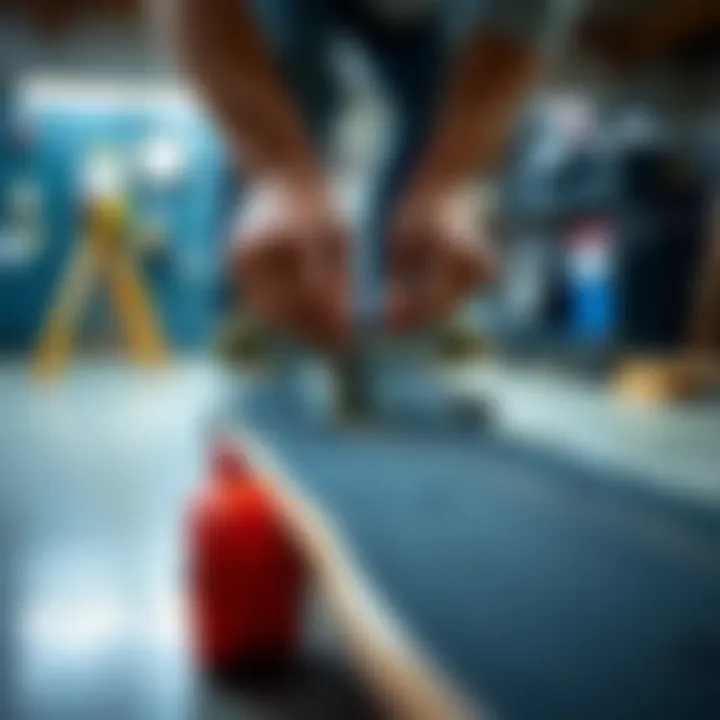 Proper Installation Techniques for Grip Tape Demonstration of proper grip tape installation on skateboard