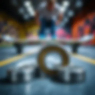 Quality longboard bearings displayed on a skateboarding backdrop