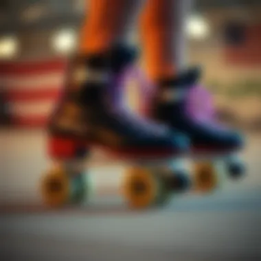 Customization options for roller skates including wheels and laces
