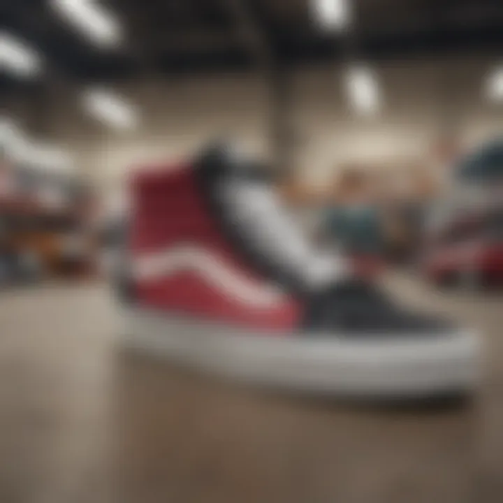 An online shopping interface featuring Vans shoes, highlighting the importance of e-commerce in retail.