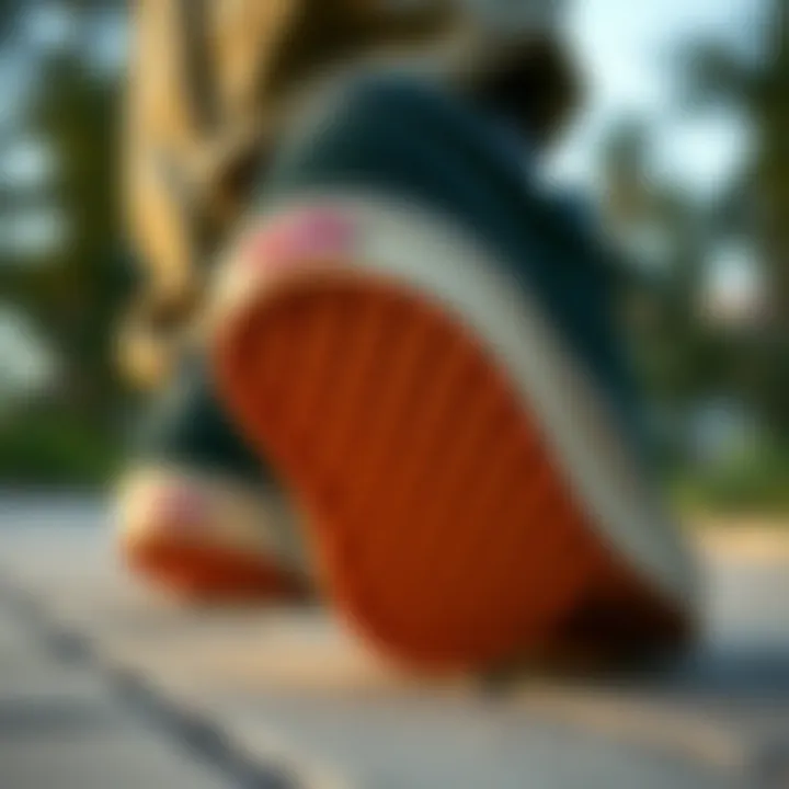 Close-up of Vans Chukka Low Gum Sole