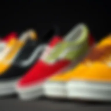 Color Variations of Vans Era 59 Vans Era 59 sneakers displayed in various colorways highlighting style variations