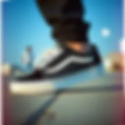 Stylish Vans Old Skool Raven showcasing its sleek design