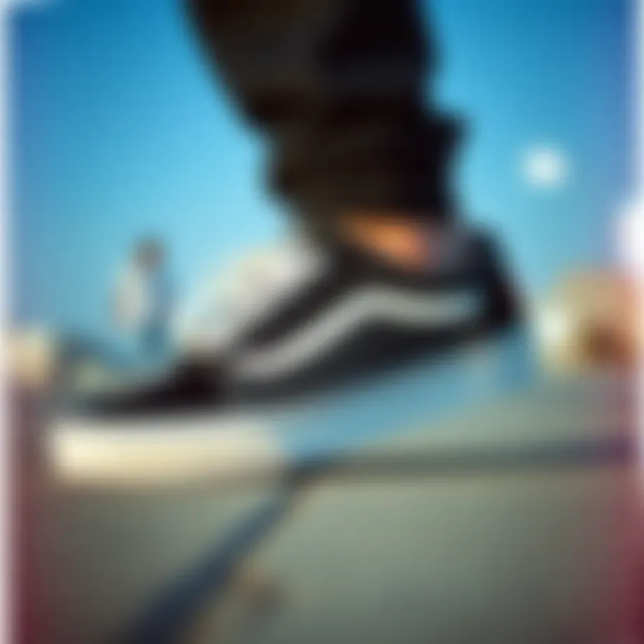 Stylish Vans Old Skool Raven showcasing its sleek design