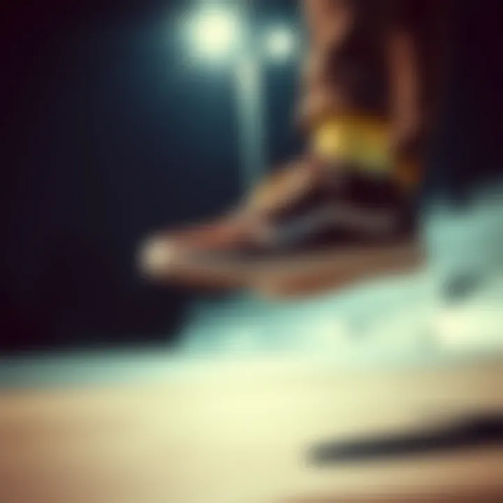 Skater performing tricks while wearing Vans OTW shoes