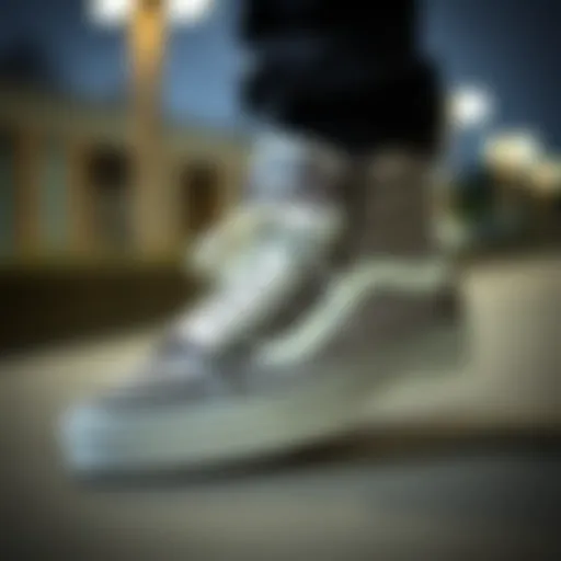 Vans SK8 Hi Grey showcasing its iconic design