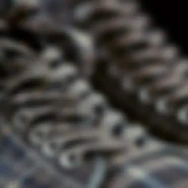 A close-up of Vans Sk8 Hi MTE materials highlighting durability and comfort