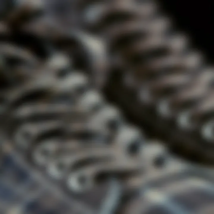 A close-up of Vans Sk8 Hi MTE materials highlighting durability and comfort