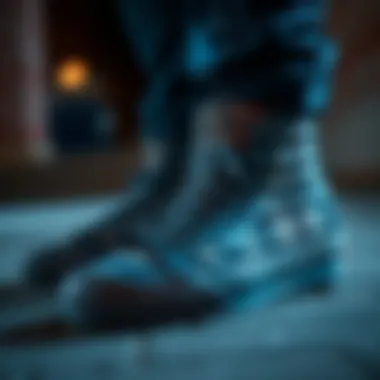 Vans Sk8 Hi MTE in Pewter Plaid showcasing its intricate design details