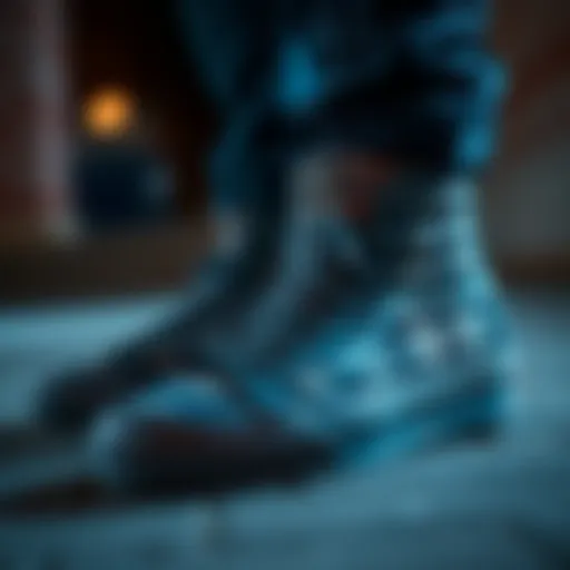 Vans Sk8 Hi MTE in Pewter Plaid showcasing its intricate design details