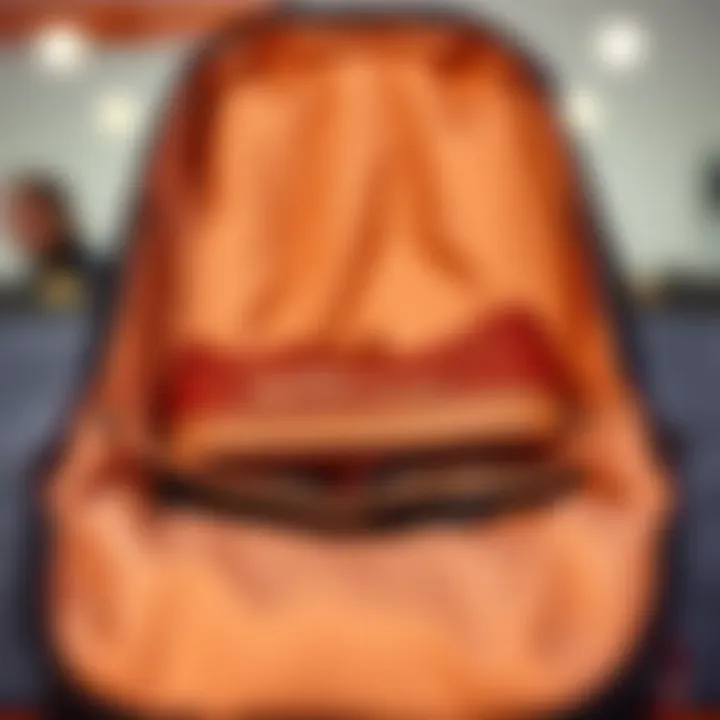 Interior view of Vans Sport Backpack showcasing compartments