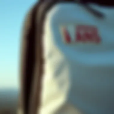 Close-up of Vans Sport Backpack's material quality