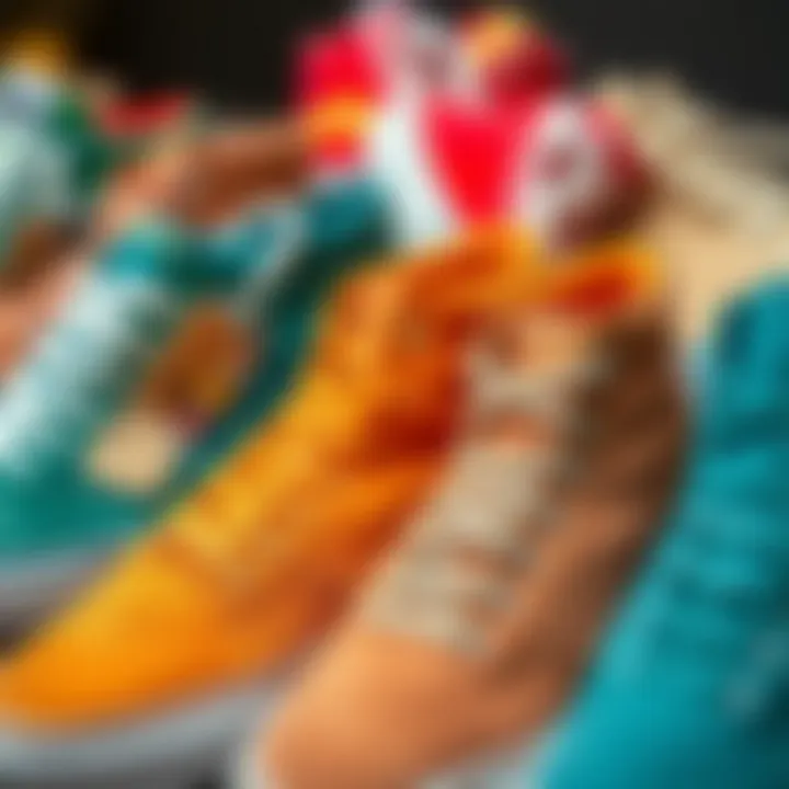 Diverse Color Palette of Vans Suede Hi Top Variety of color options for Vans Suede Hi Top