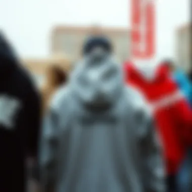 An online shopping interface featuring Supreme hoodies for sale