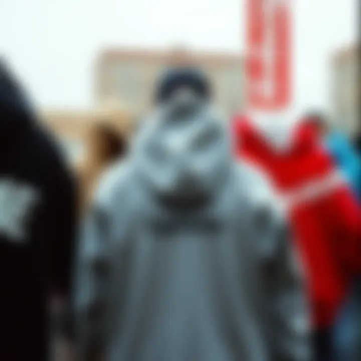 An online shopping interface featuring Supreme hoodies for sale