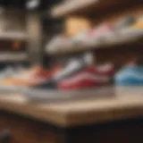 Vans shoes displayed in a retail store setting