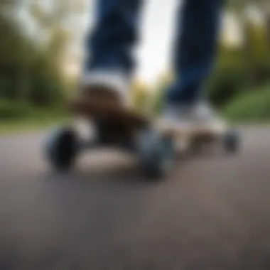 Detailed view of the technological features of the Zealot electric skateboard