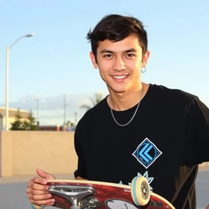 Adidas shirt displayed with skate culture accessories