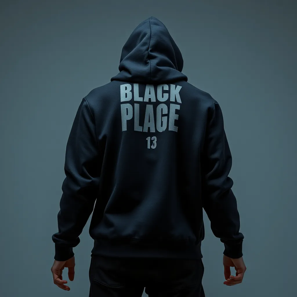 Custom Black Orange Classic Full-Zip Hoodie
